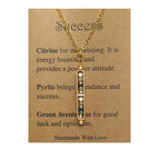 RTS: Natural Stone Healing Pendant Necklace