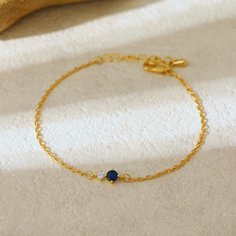 PREORDER: Delicate Birthstone Charm Bracelet