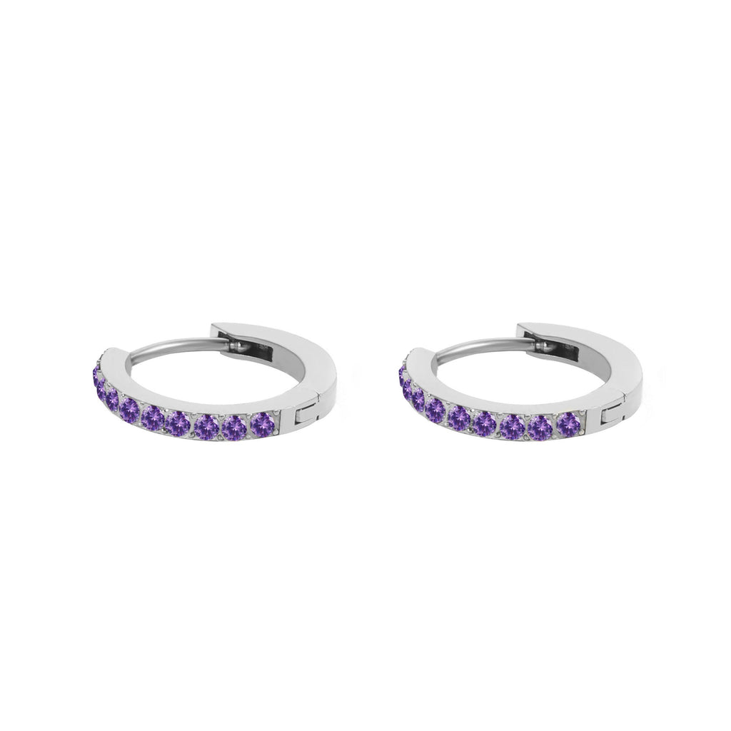 Birthstone Hoops- GOLD SEPTEMBER