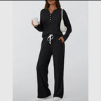 Ribbed Long Sleeve Lounge Set