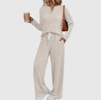 Ribbed Long Sleeve Lounge Set