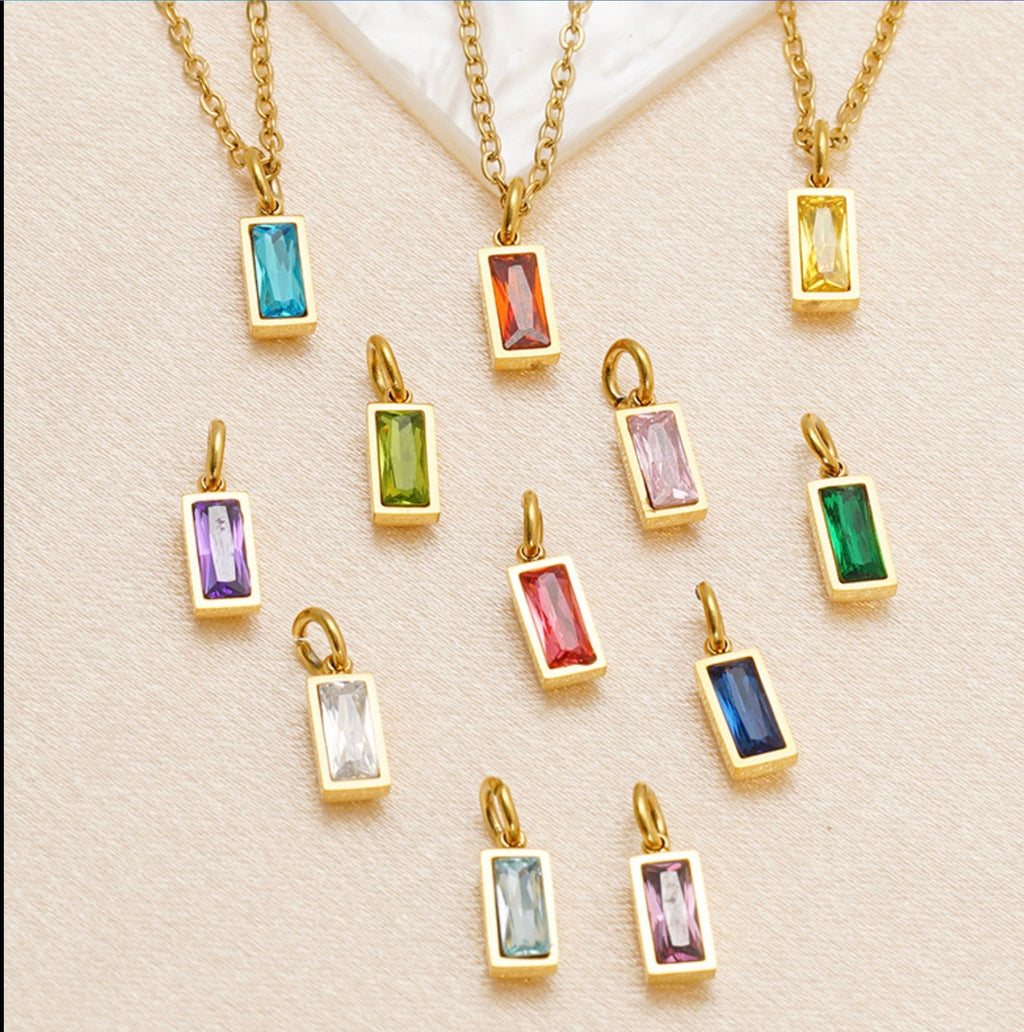 PREORDER: Minimalist Birthstone Necklace
