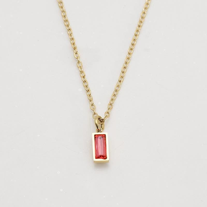 PREORDER: Minimalist Birthstone Necklace
