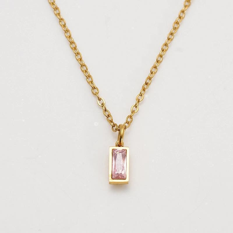 PREORDER: Minimalist Birthstone Necklace
