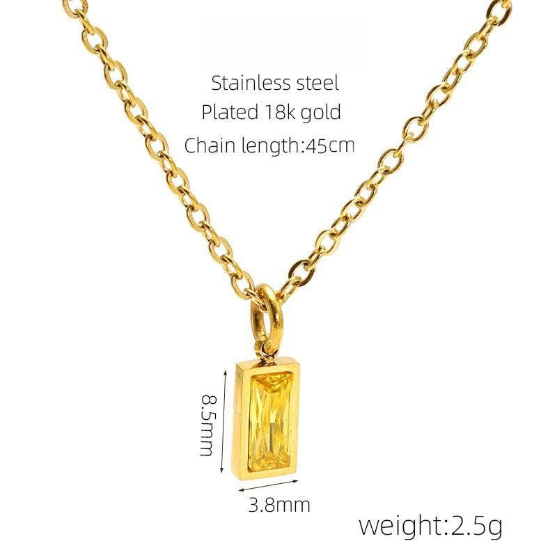 PREORDER: Minimalist Birthstone Necklace