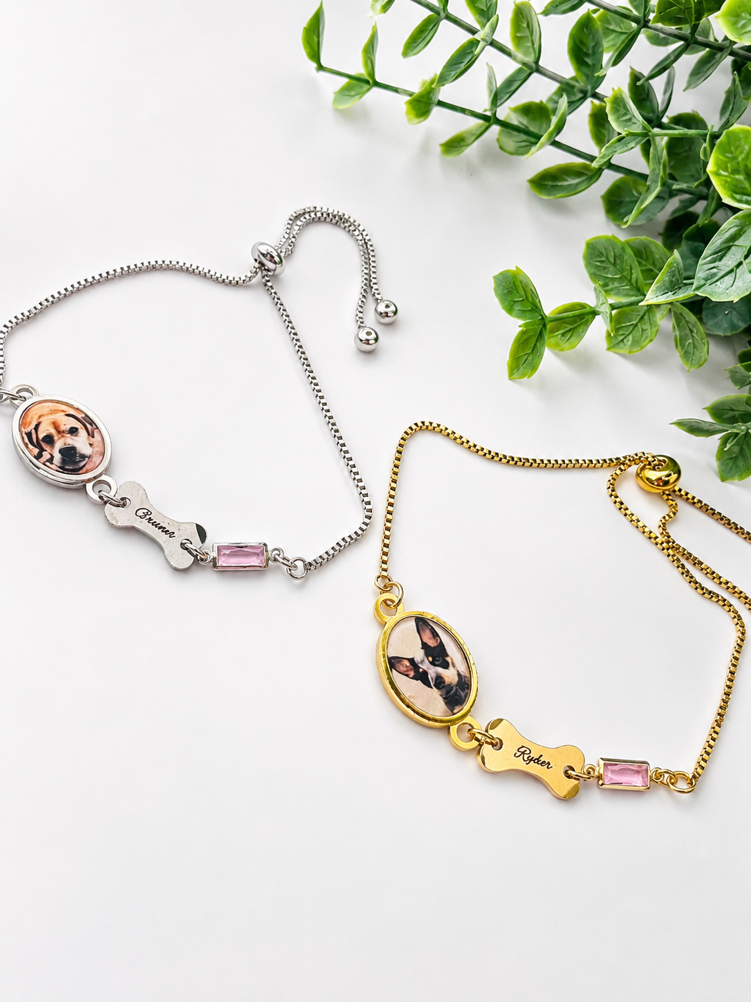 Preorder: Custom Pet Photo & Name Birthstone Bracelet