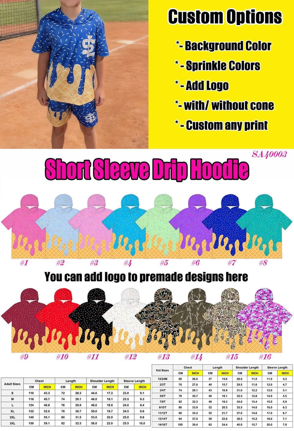 Preorder: Custom Athletic Hooded Top