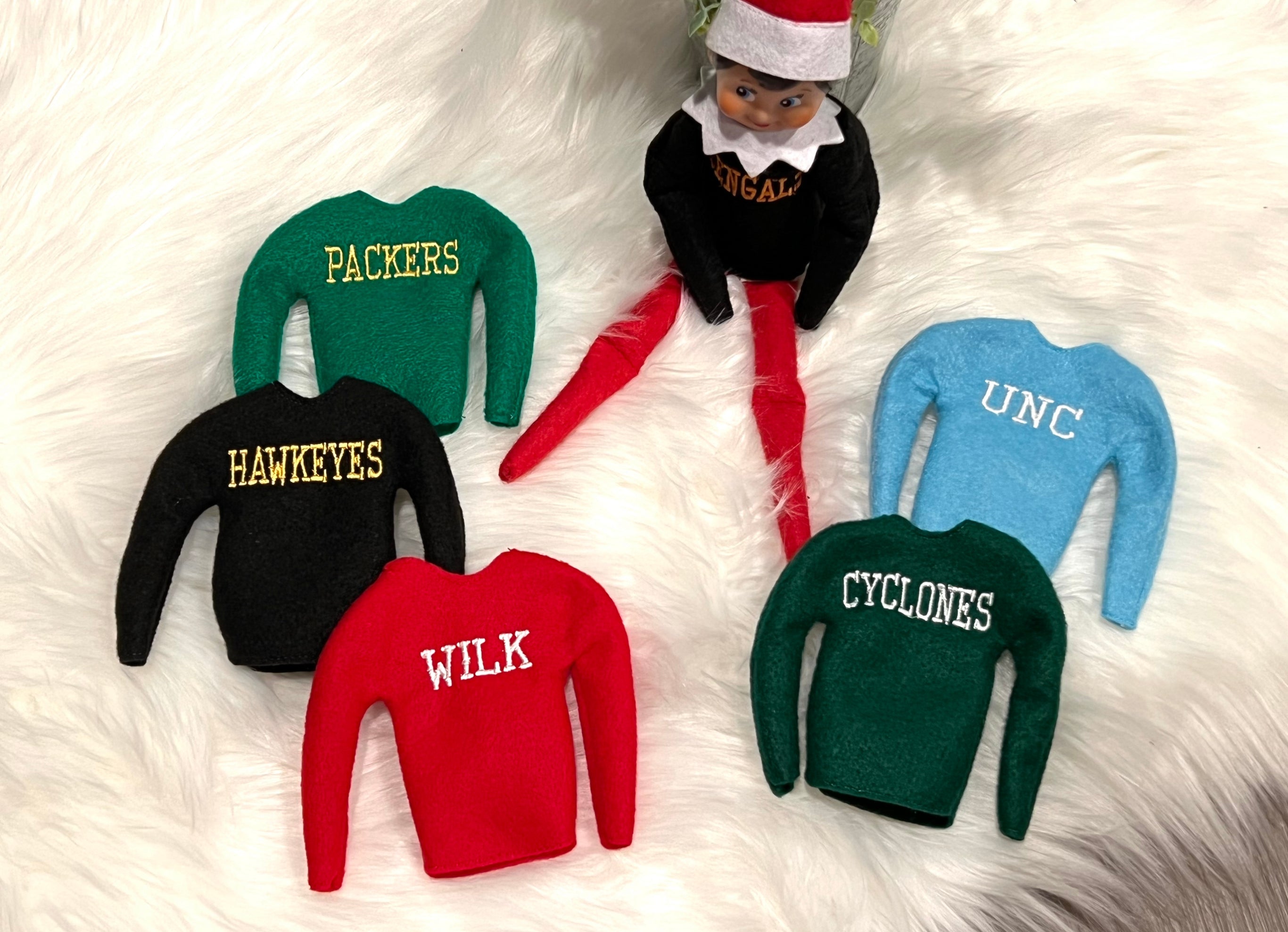 Preorder: School Spirit OR NAME Elf Sweater