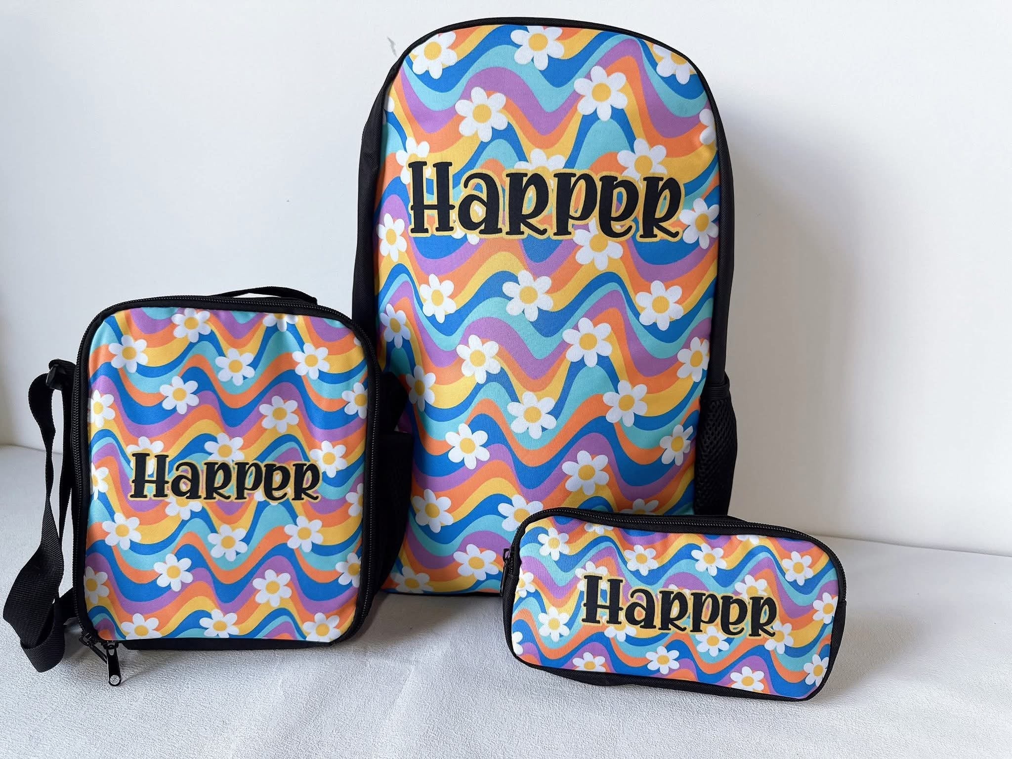 Book Bag, Lunch Pail, Pencil Case SET