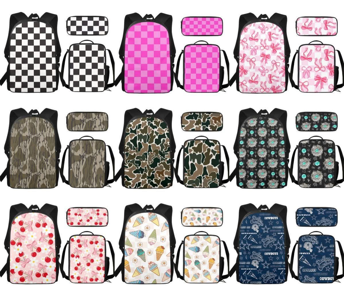 Book Bag, Lunch Pail, Pencil Case SET