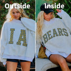 Reversible Varsity Mock Neck Sweater