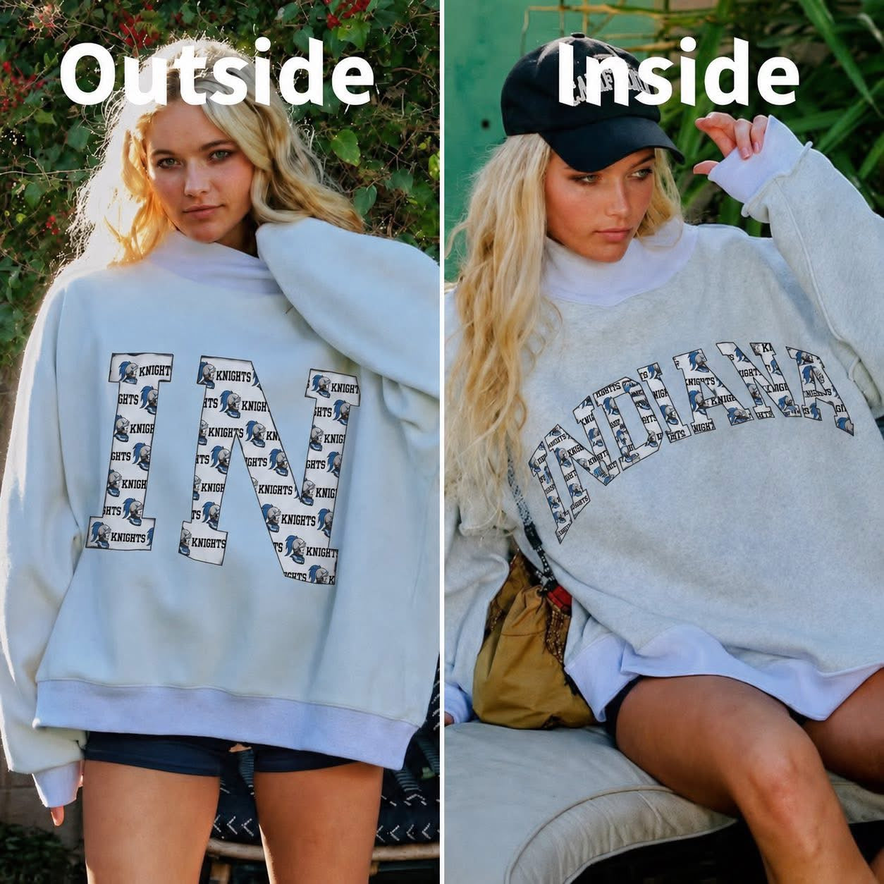 Reversible Varsity Mock Neck Sweater