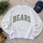 Reversible Varsity Mock Neck Sweater