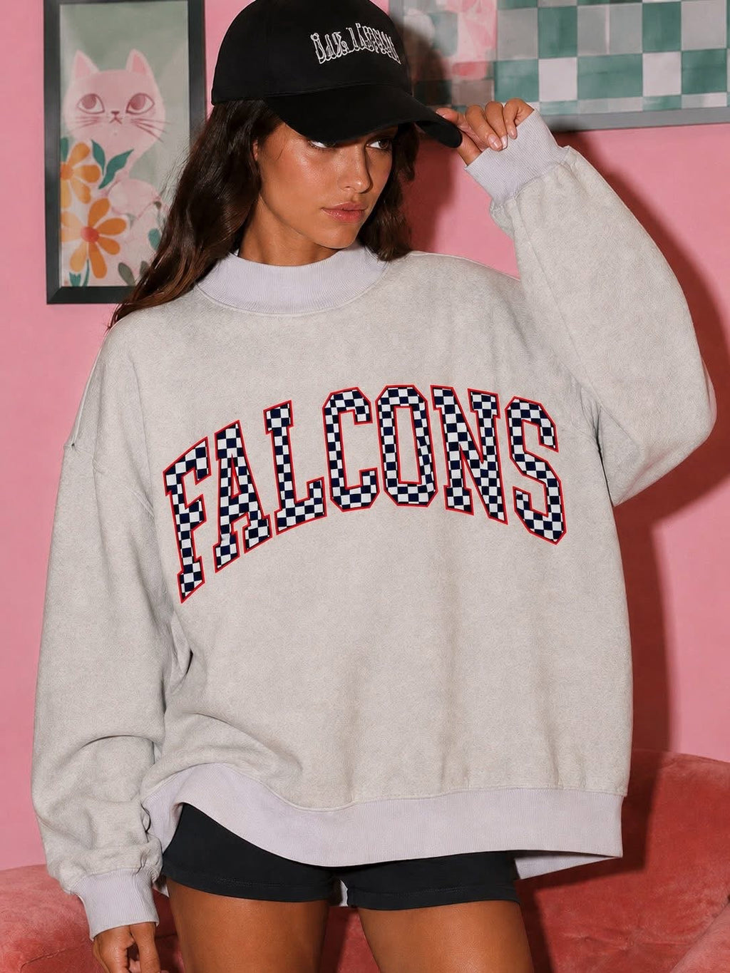Reversible Varsity Mock Neck Sweater