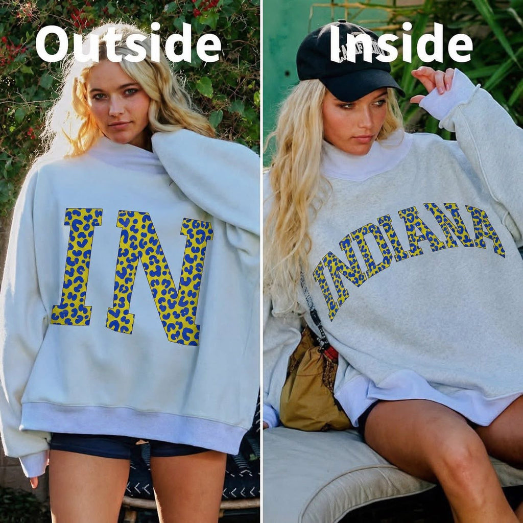 Reversible Varsity Mock Neck Sweater