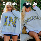 Reversible Varsity Mock Neck Sweater
