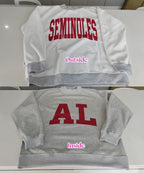 Reversible Varsity Mock Neck Sweater