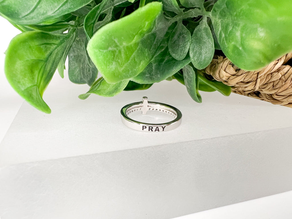 Sterling Cross Ring GOLD