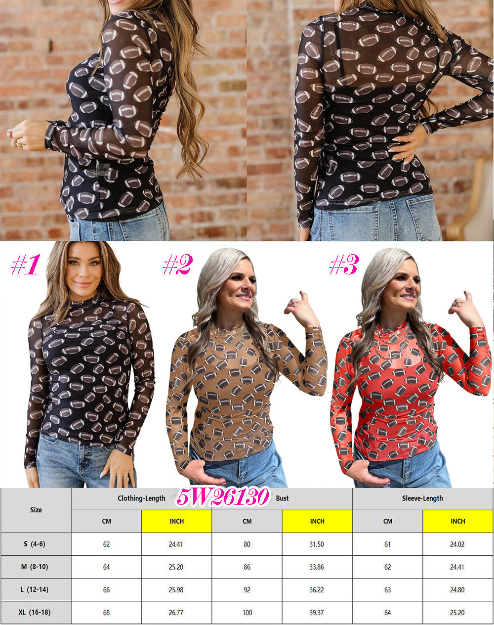 Preorder: Game Day Mesh Top