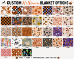 Custom Halloween Blanket