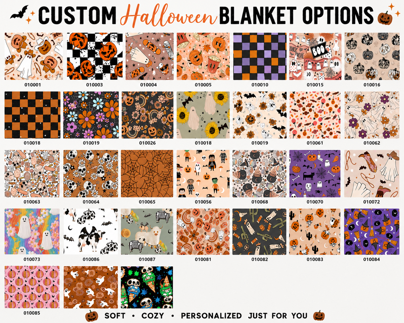 Custom Halloween Blanket