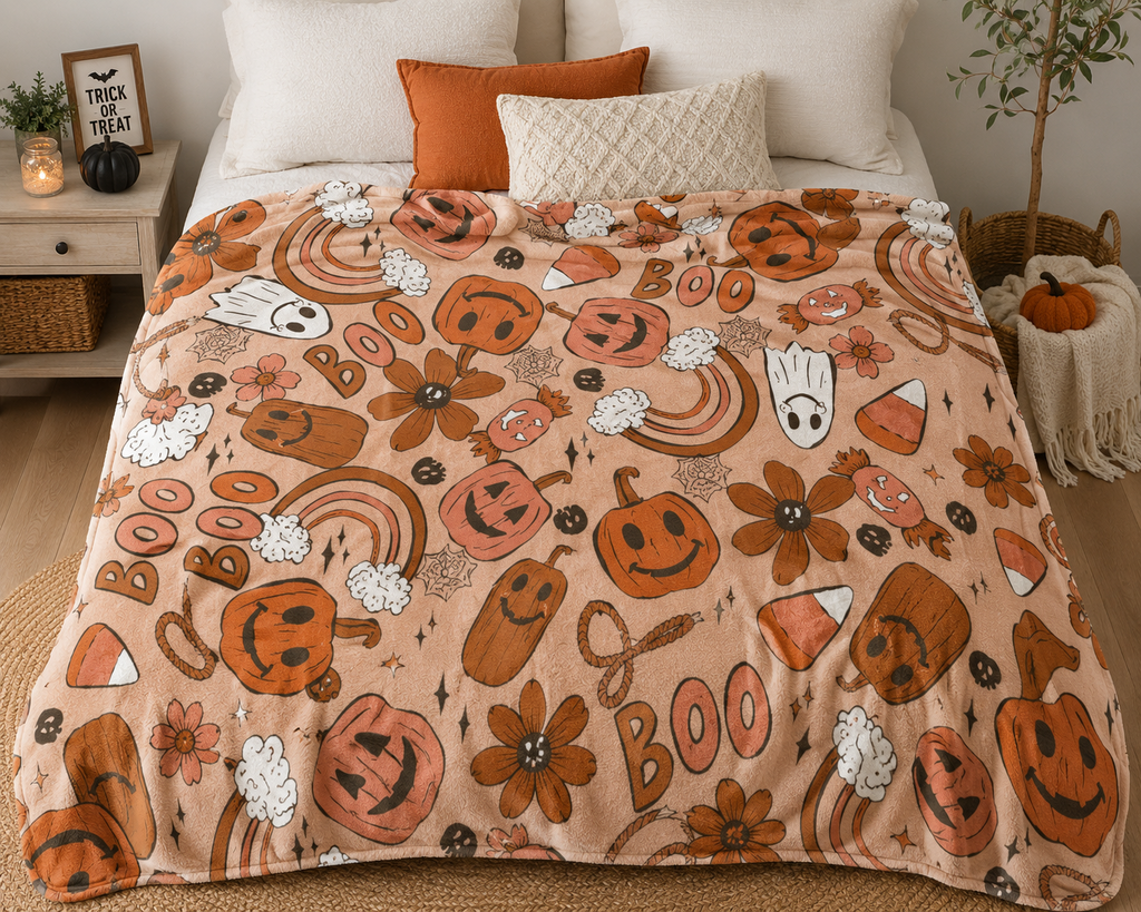 Custom Halloween Blanket
