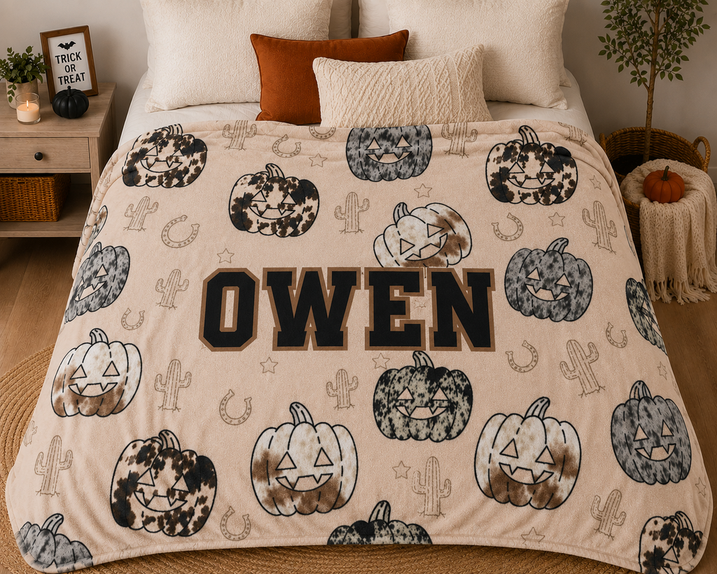 Custom Halloween Blanket