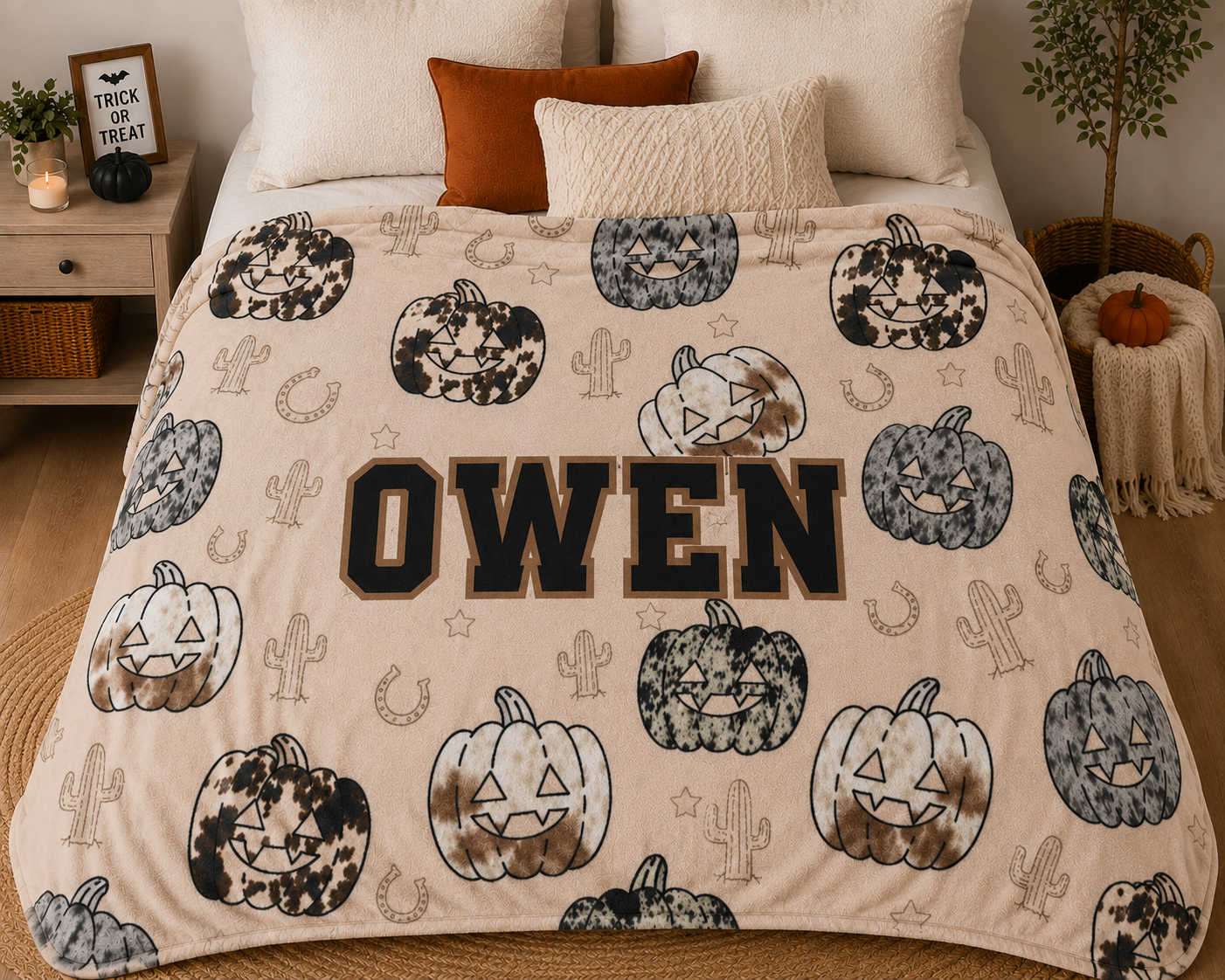 Custom Halloween Blanket