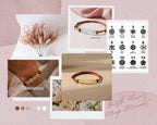 Preorder: Birth Flower Wrap Bracelet